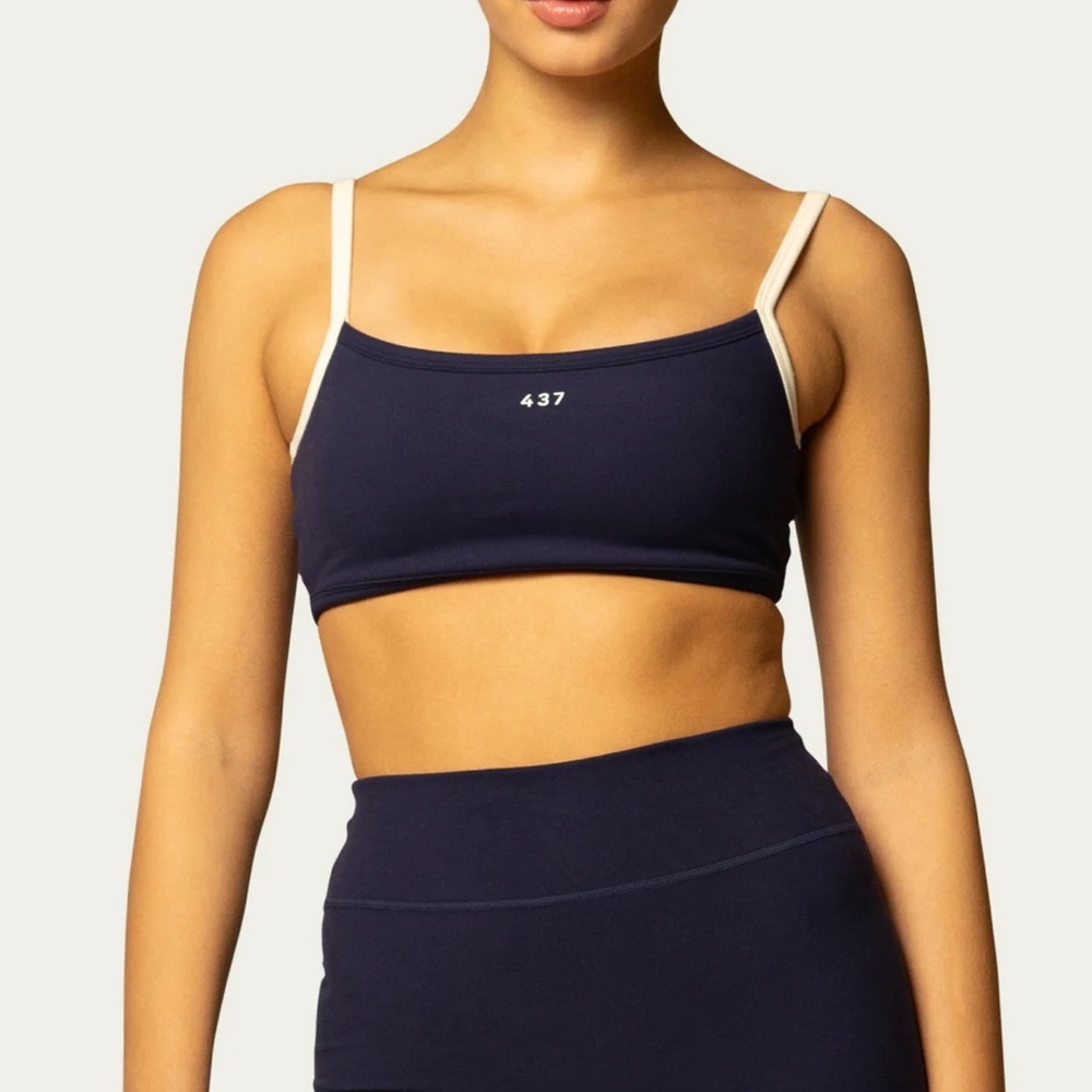 437 brand The Micro Bra / Navy-Crème